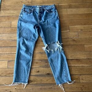 GRLFRND karolina destructed high rise jeans size 30